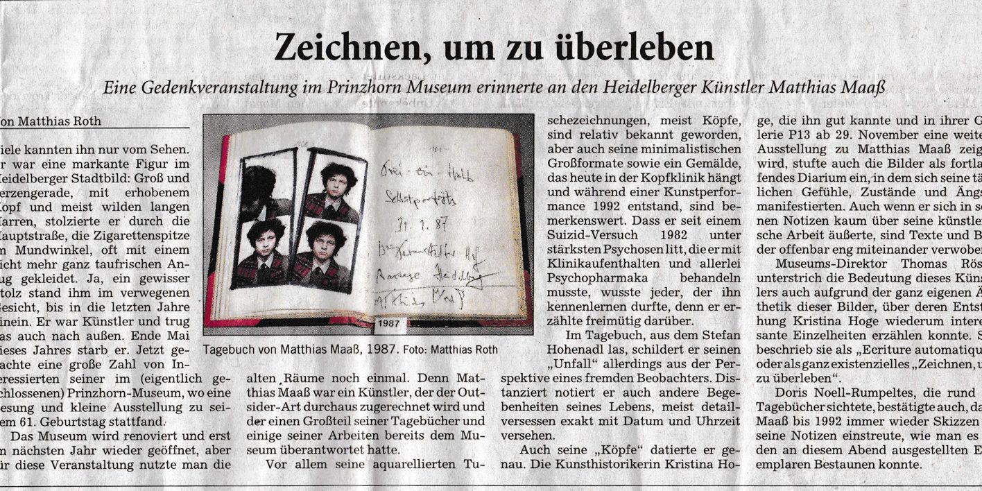 zeitungsartikel zeichnen um zu überleben