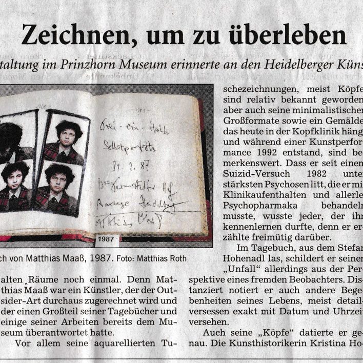 zeitungsartikel zeichnen um zu überleben