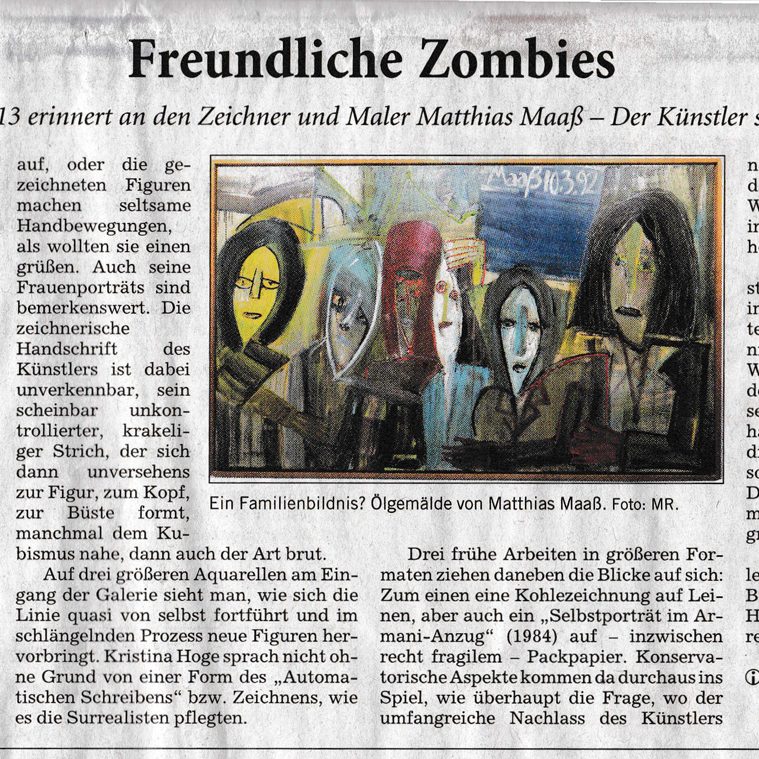 zeitungsartikel freundliche zombies