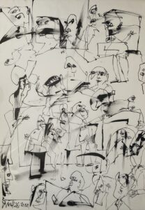 Foto eines Kunstwerks von Matthias Maaß - 26.10.1988.