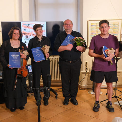 Gruppenfoto bei der Uraufführung.