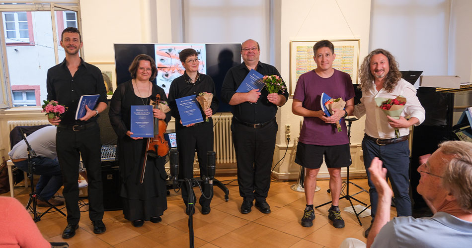 Gruppenfoto bei der Uraufführung.